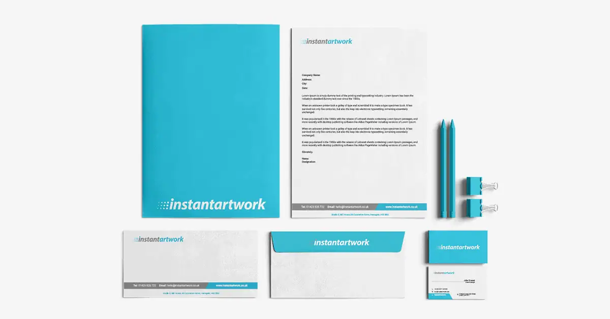 Stationery design and branded print materials